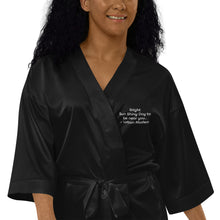 Satin robe